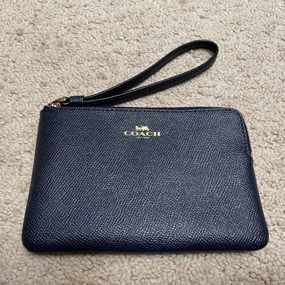 COACH wristlet in Navy